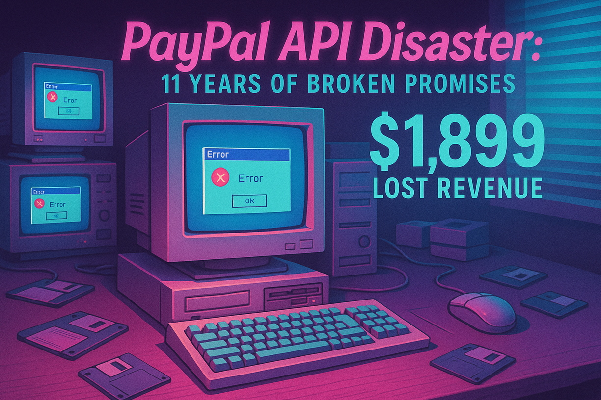 PayPal API disaster illustration